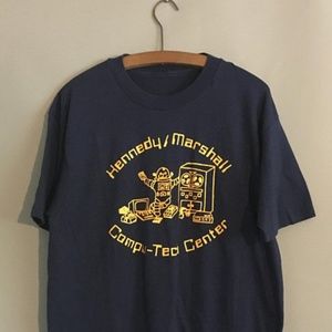 VTG Compu Tech Apple Mac IBM computer t-shirt